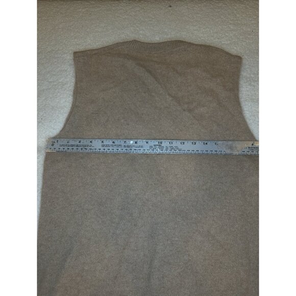 Campus Studio One Sweater Vest Men Size Large Sleeveless V-Neck Carnoustie Brown - Picture 3 of 5